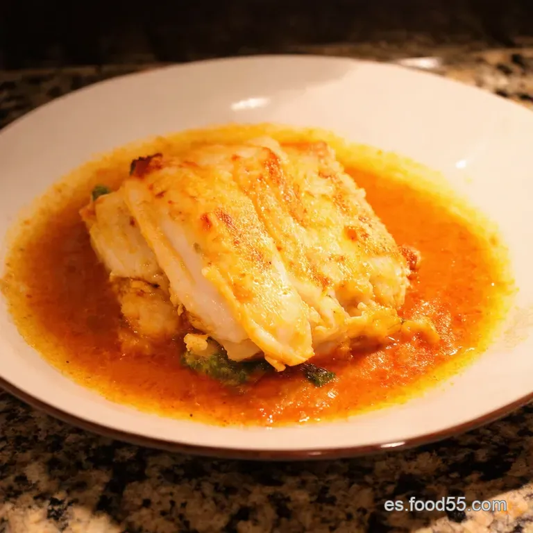 Bacalao Al Horno a La Vizca&iacute;na Un Cl&aacute;sico Reconfortante presentation