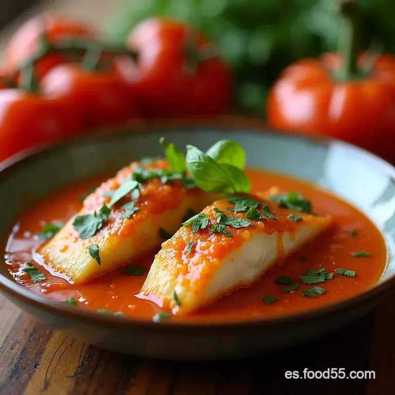 Bacalao En Salsa Casero Receta Tradicional presentation