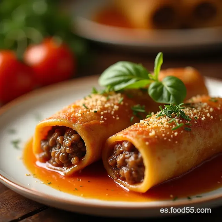 Berenjenas Rellenas De Carne Al Horno Receta De Casa presentation