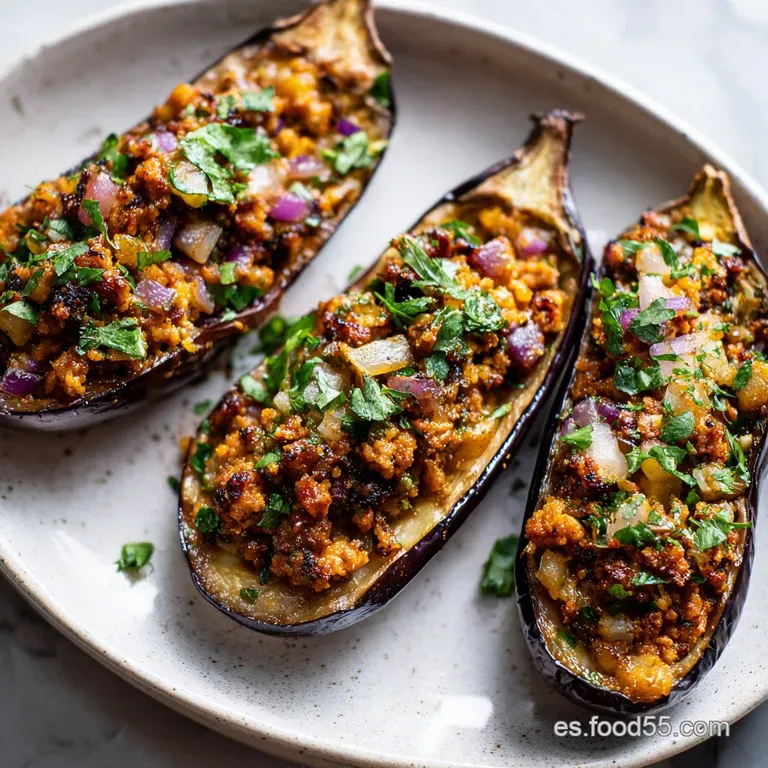 Berenjenas Rellenas de Carne: Aterciopeladas