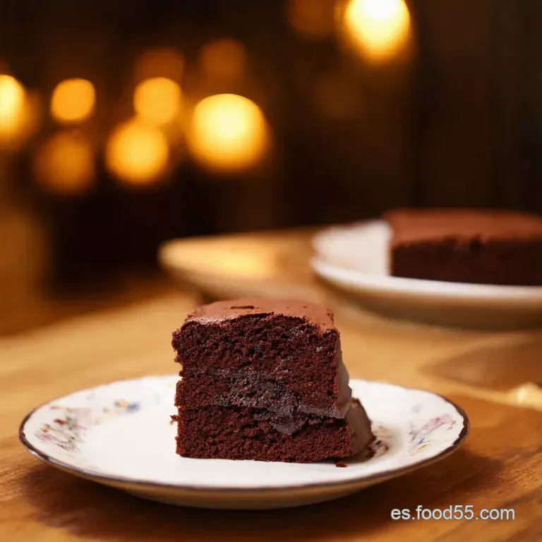 Bizcocho De Chocolate Doblemente Celestial presentation