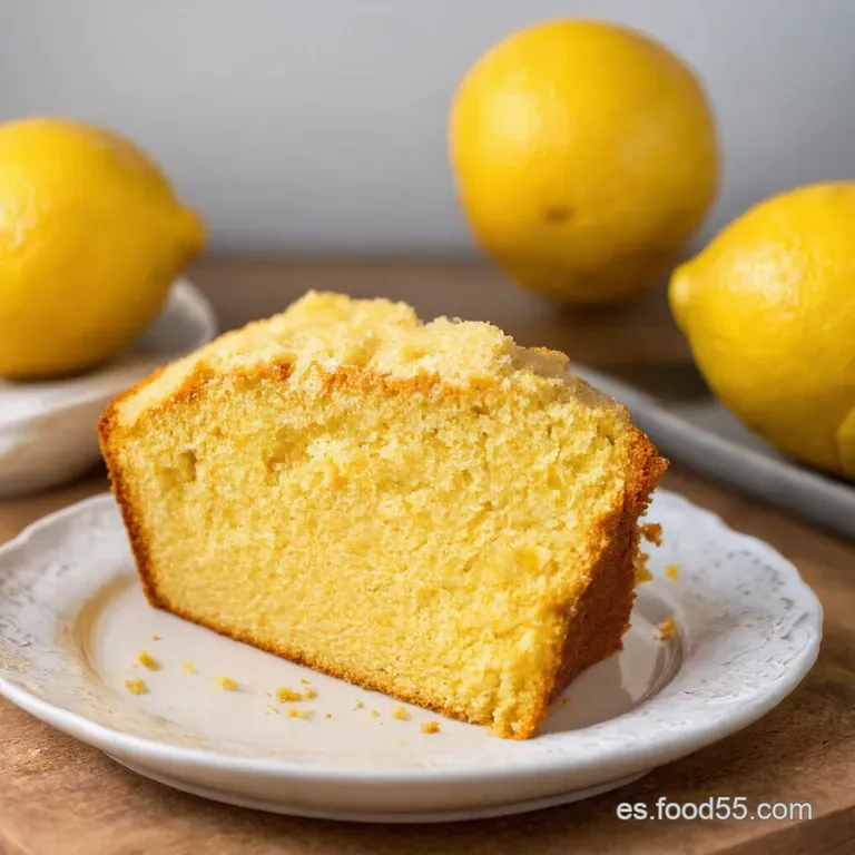 Bizcocho De Lim&oacute;n Casero Con Glaseado Perfecto presentation