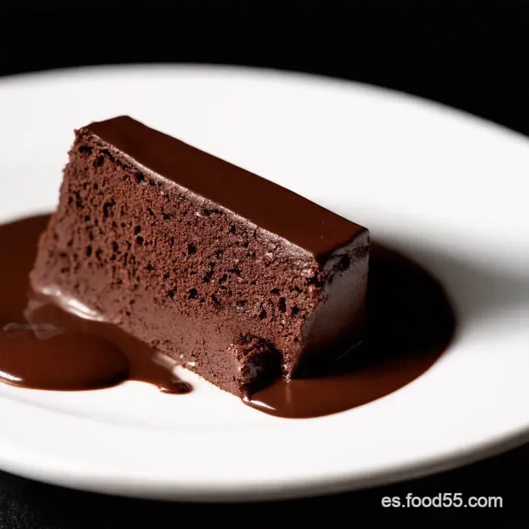 Bizcocho M&aacute;gico de Chocolate con Fudge Caliente