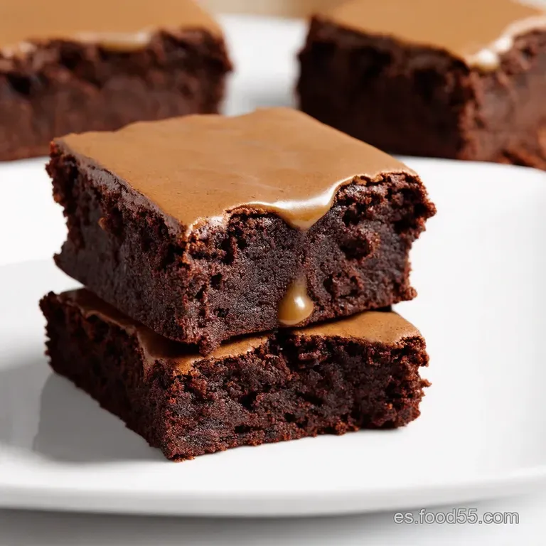 Brownie Mexicano con Cajeta y Nuez