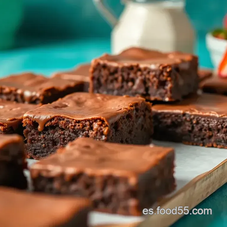 Brownies Cl&aacute;sicos de Chocolate Fundido