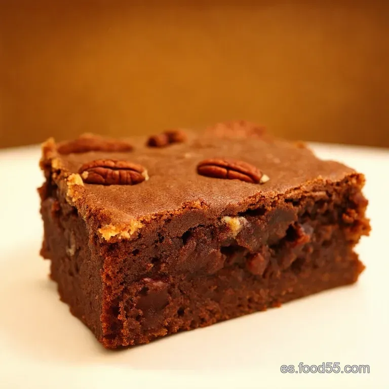 Brownies De Pecan Pie Caseros presentation