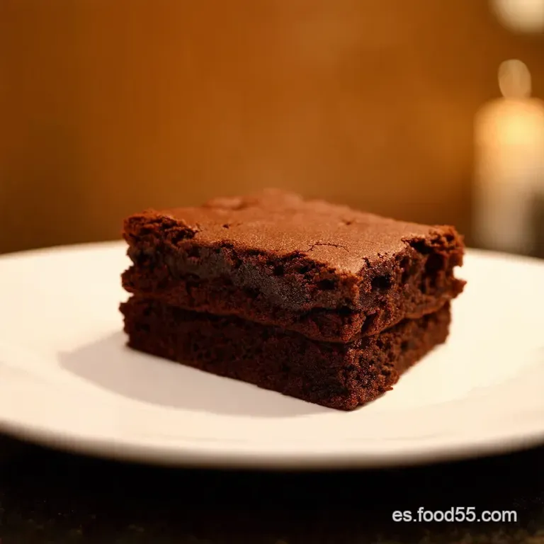 Brownies S&uacute;per Fudgy Un Bocado Celestial presentation