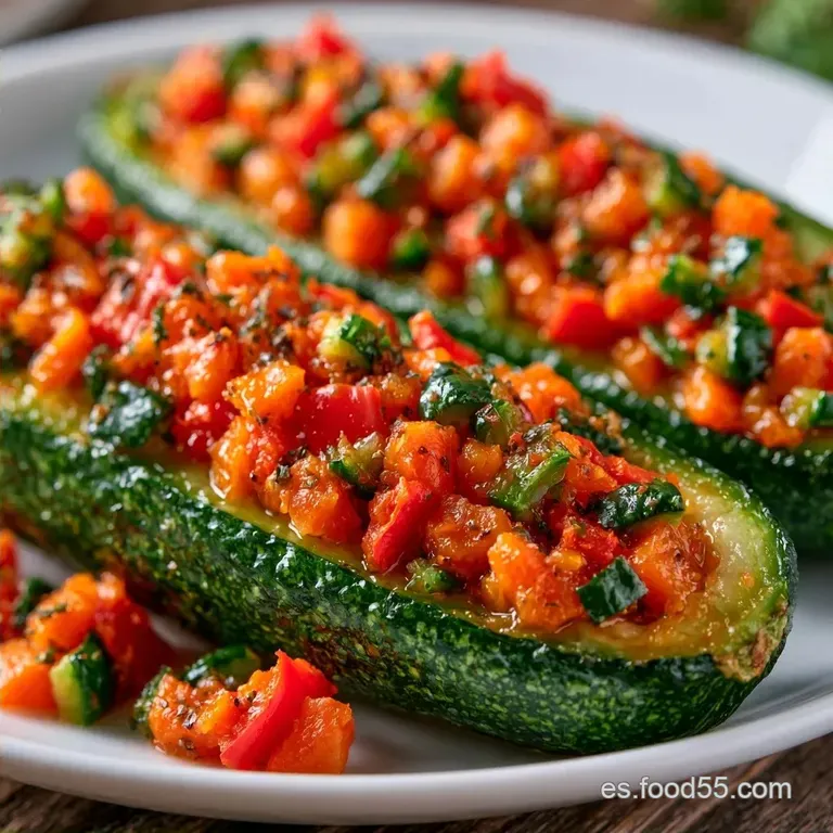 Calabacines Rellenos de Verduras al Horno