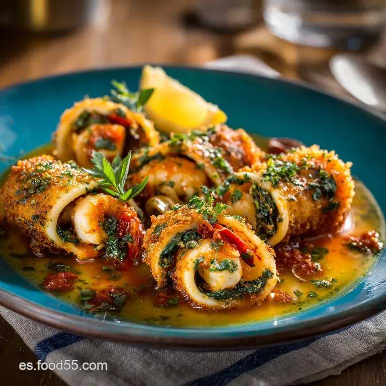 Calamares Rellenos Con Gambas en Salsa: la receta tradicional