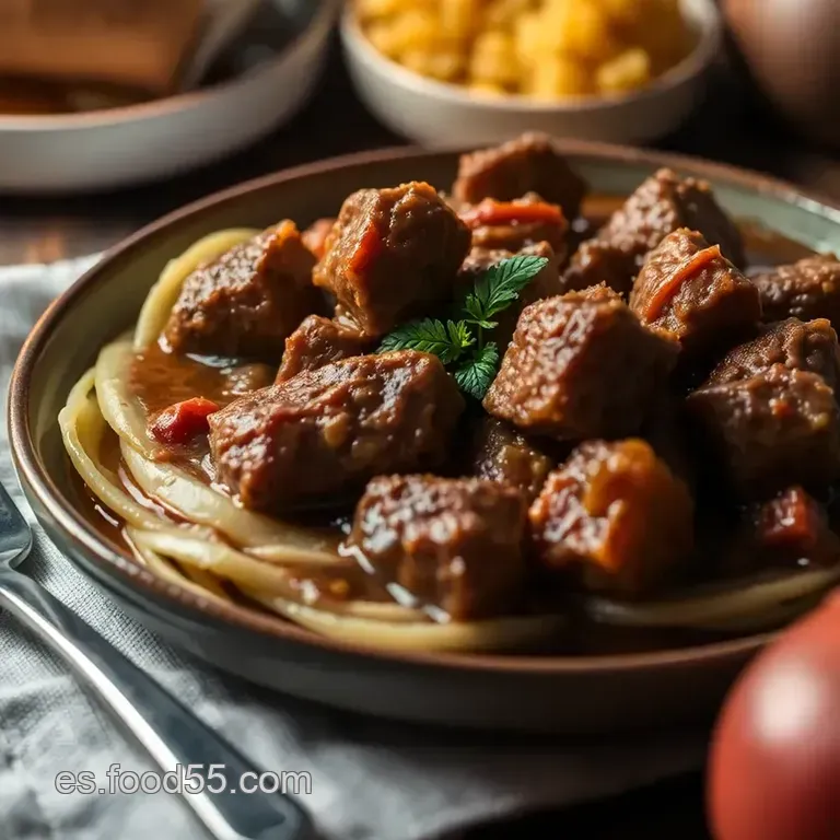 Caldereta De Cordero a La Antigua: Sabor De Pueblo presentation