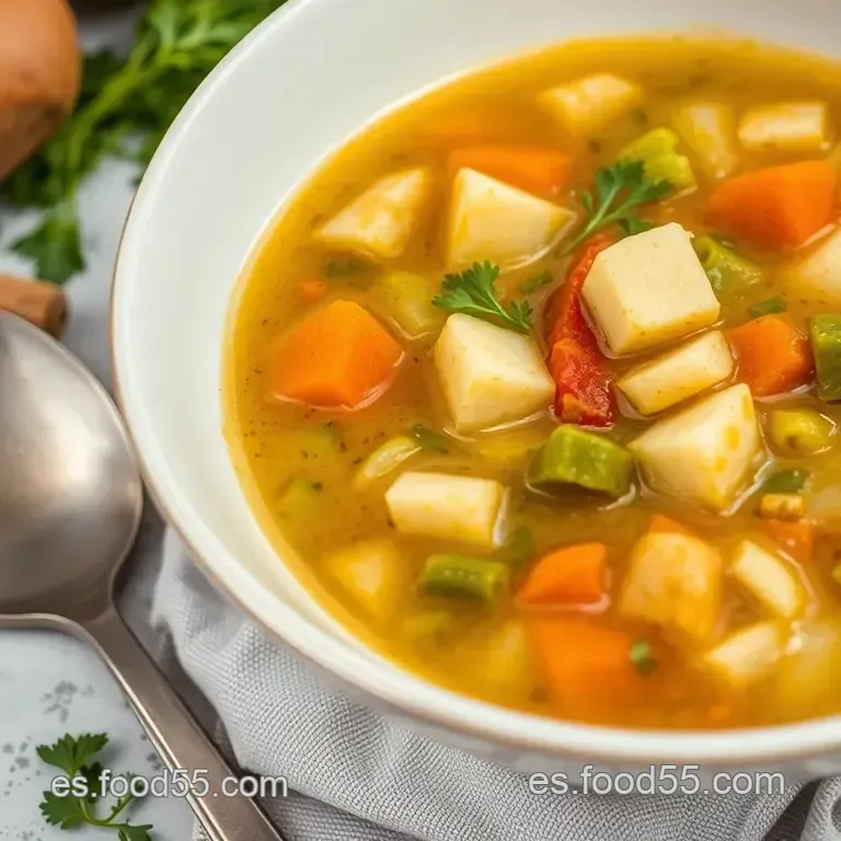 Caldo De Verduras Casero: Sabor Aut&eacute;ntico presentation