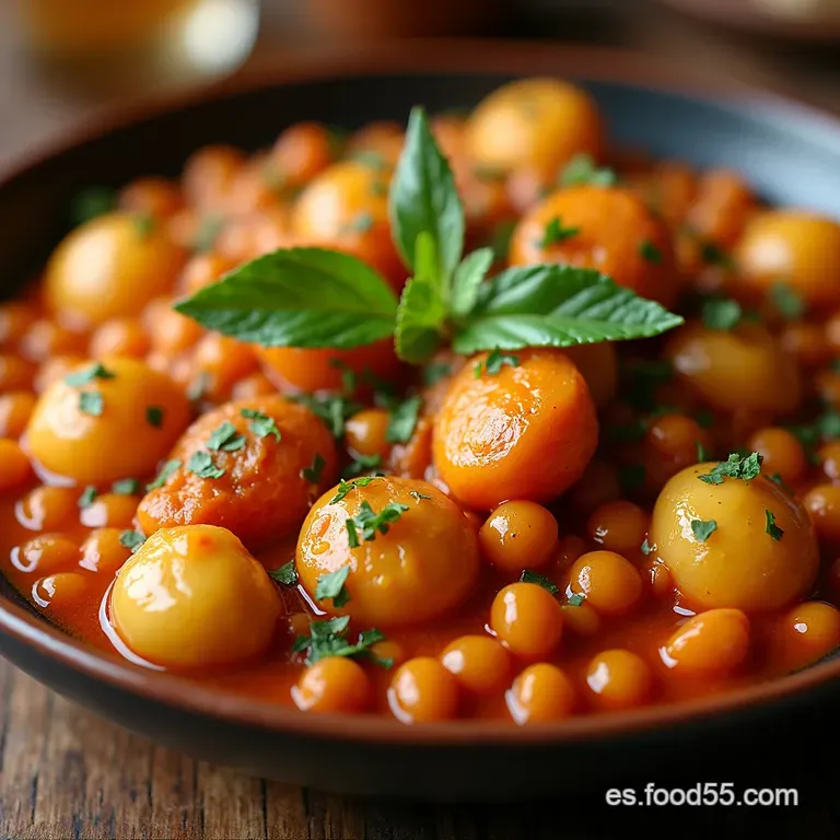 Callos a La Madrile&ntilde;a Con Garbanzos Receta Casera presentation