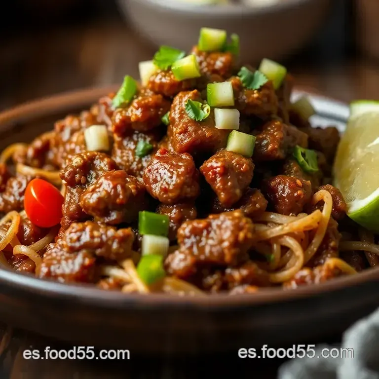 Carne Guisada Tex-Mex Aut&eacute;ntica presentation