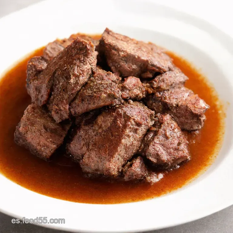 Carrilleras De Ternera Estofadas Al Vino Tinto presentation