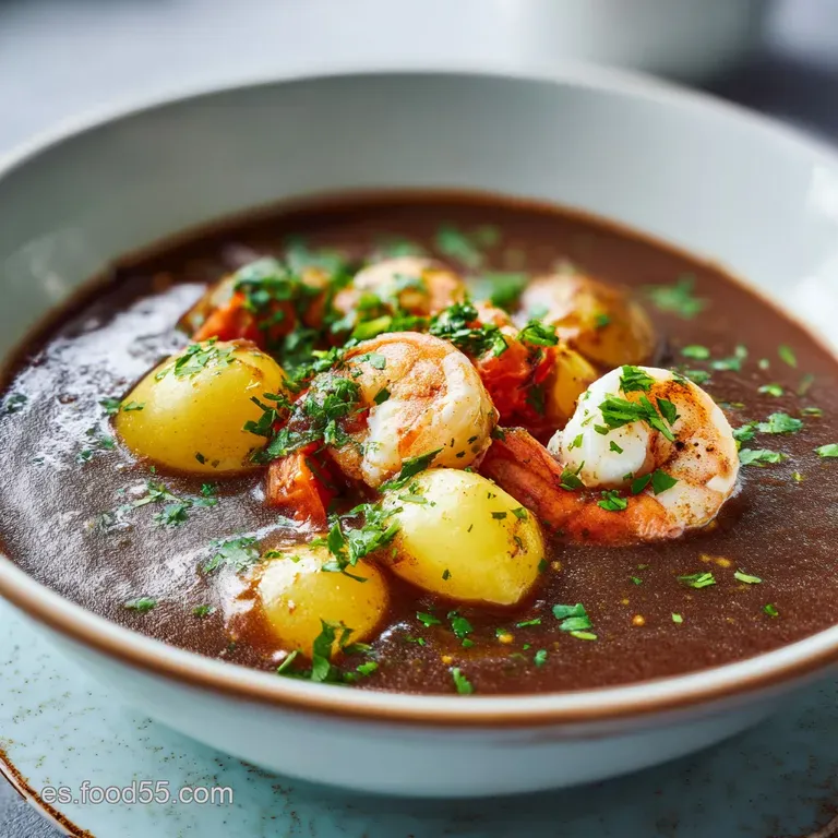 Glossy, dark chocolate sauce coats tender potatoes in an elegantly plated dessert. A sprinkle of sea salt adds a touch of ...