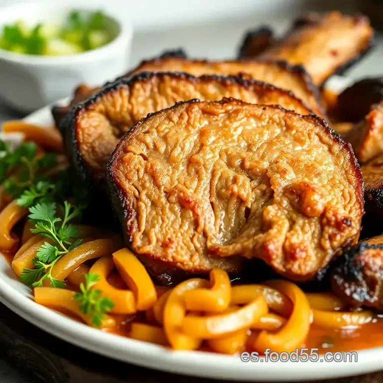 Cordero Asado a La Castellana presentation