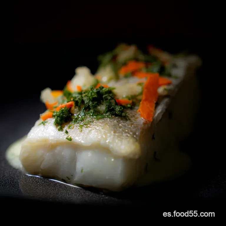 Corvina Al Horno a La Mediterr&aacute;nea Con Lim&oacute;n Y Hierbas Frescas presentation