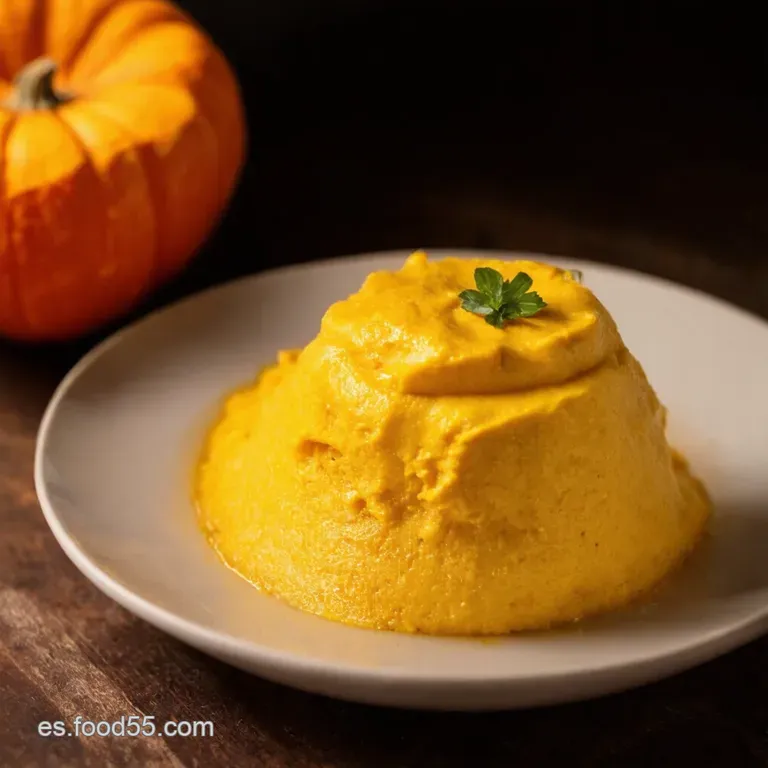 Crema De Calabaza Suave Con Philadelphia presentation