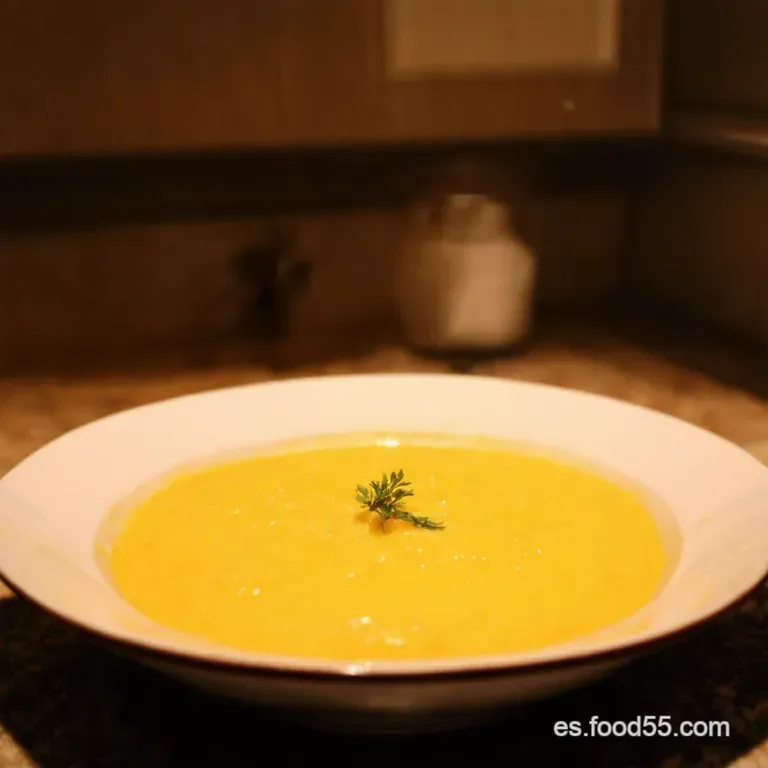 Crema De Zanahoria Suave Y Reconfortante presentation