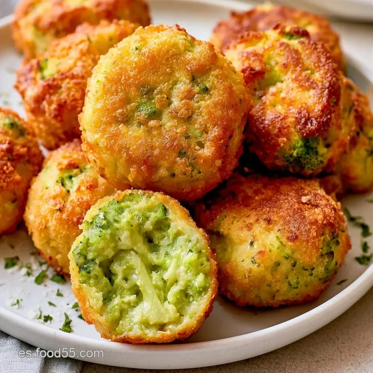 Tres cilindros fritos y dorados dispuestos sobre una base de salsa blanca cremosa y decorados con hojas frescas.