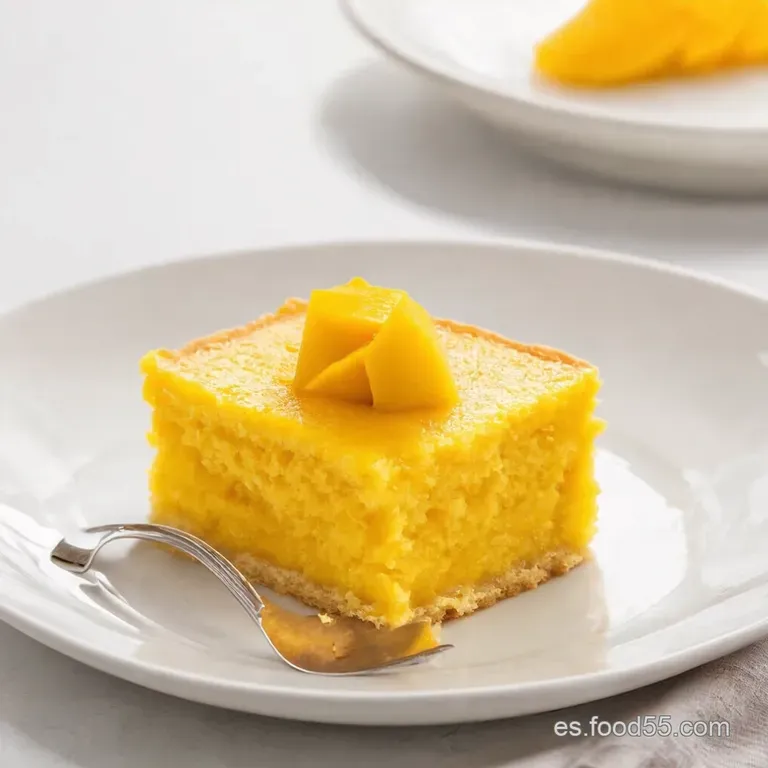 Delicioso Pastel Chif&oacute;n de Mango y Crema