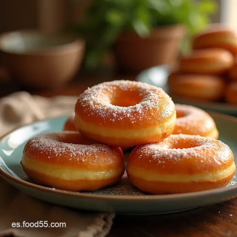 Donuts Caseros Esponjosos Con Sabor a Tradici&oacute;n presentation