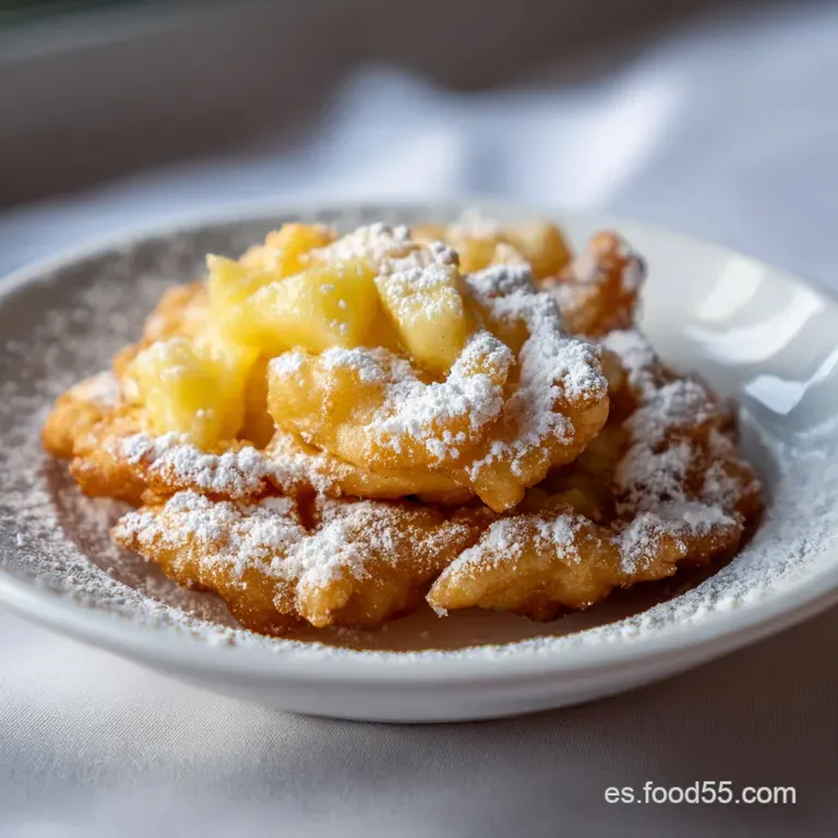 Dulce Frito de Carnaval con Manzana y Huevo