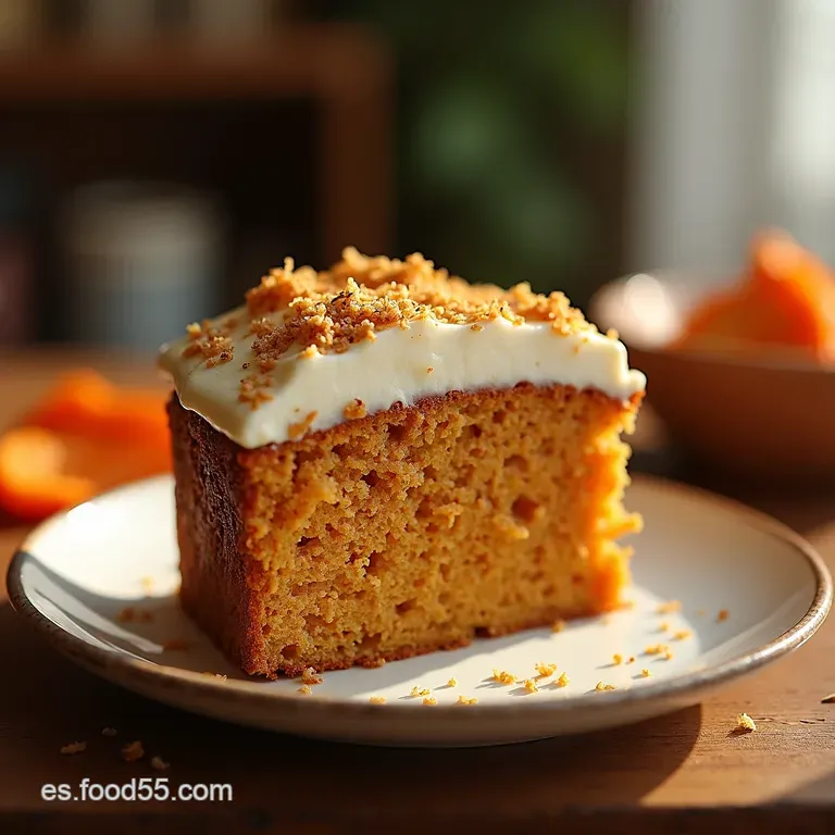 El Secreto De La Abuela Tarta De Zanahoria Esponjosa H&uacute;meda Y Perfectamente Especiada presentation