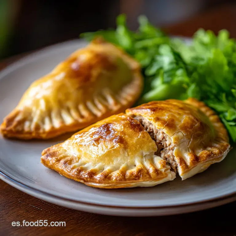 Wedge of savory tuna pie on a white plate, crust edges are perfectly crimped. Parsley garnish adds freshness and color.