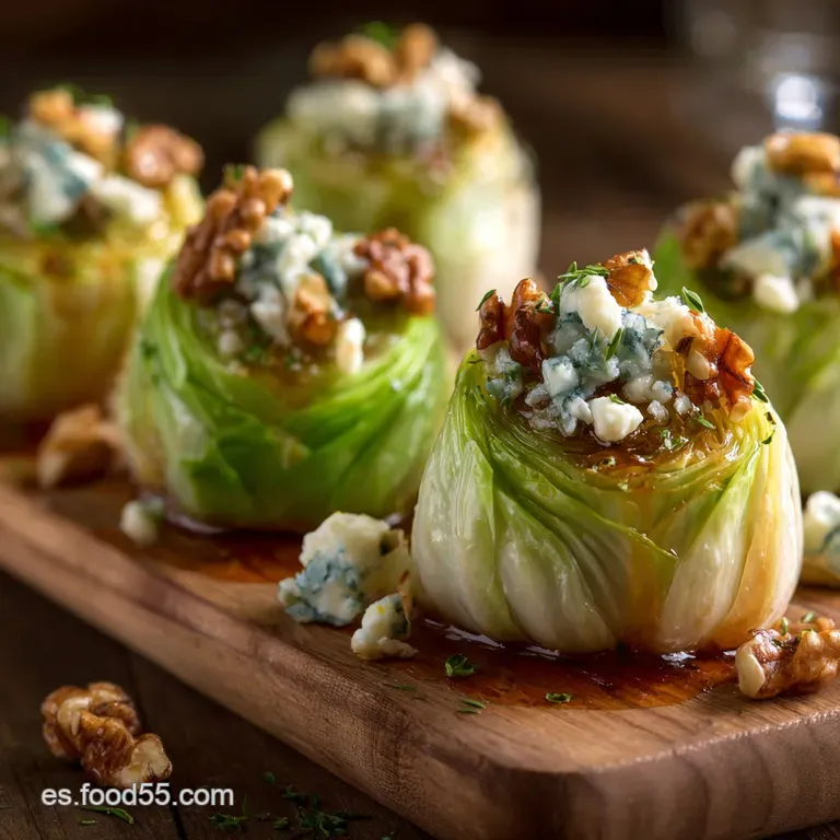 Ensalada de endivias rellenas: La tapa elegante de queso azul y nuez
