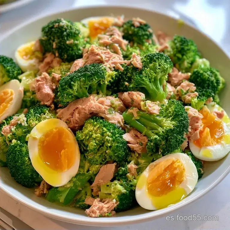 Ensalada de Brócoli Huevo y Atún: Nutritiva