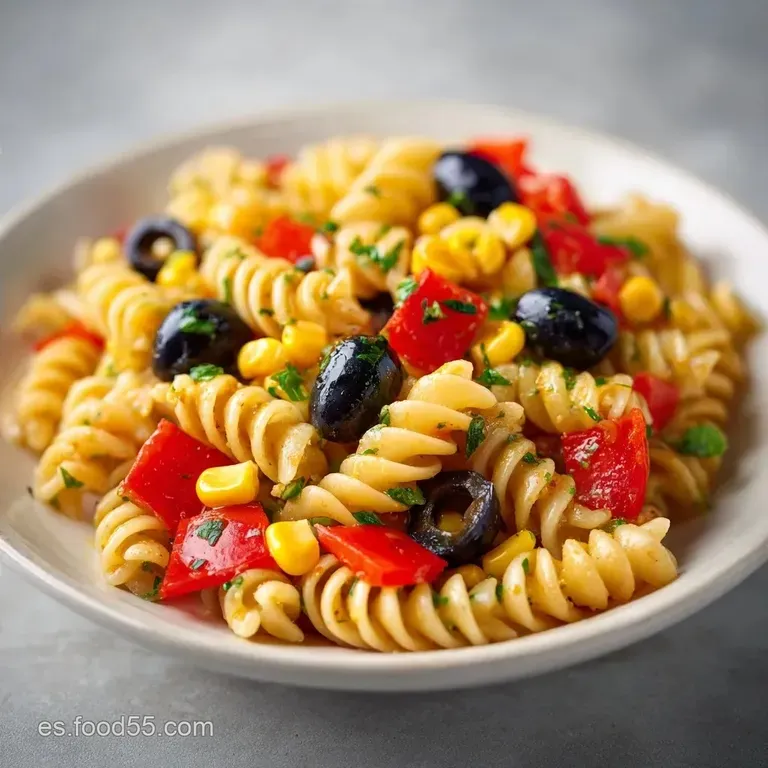 Ensalada De Espirales Fr&iacute;a: Fresca y Crujiente