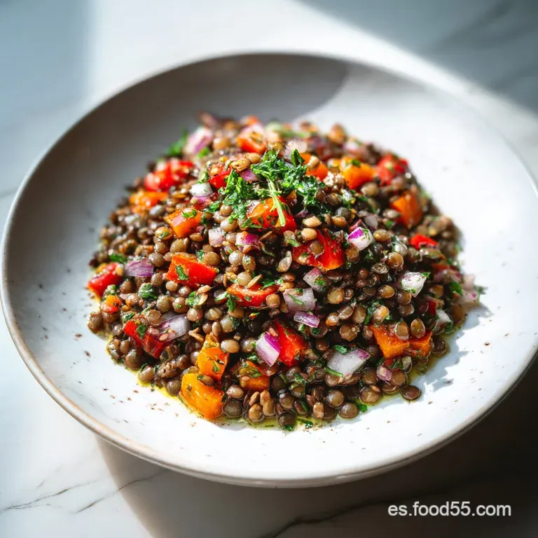 Ensalada de Lentejas: Fresca y R&aacute;pida