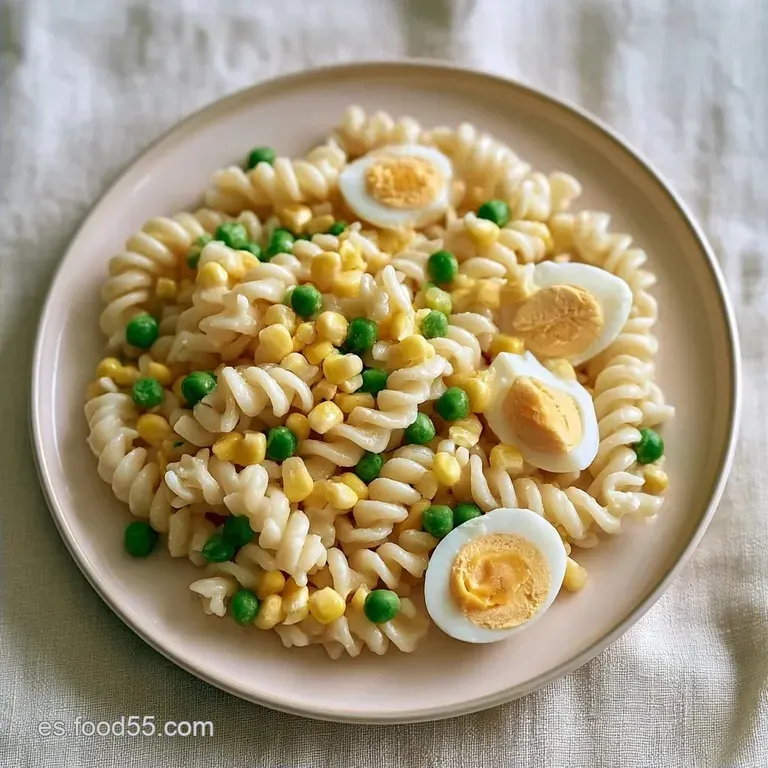 Ensalada de Pasta con Mayonesa y At&uacute;n