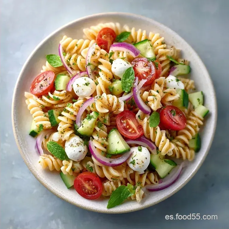 Ensalada de Pasta Italiana Cl&aacute;sica: Fresca y Nutritiva