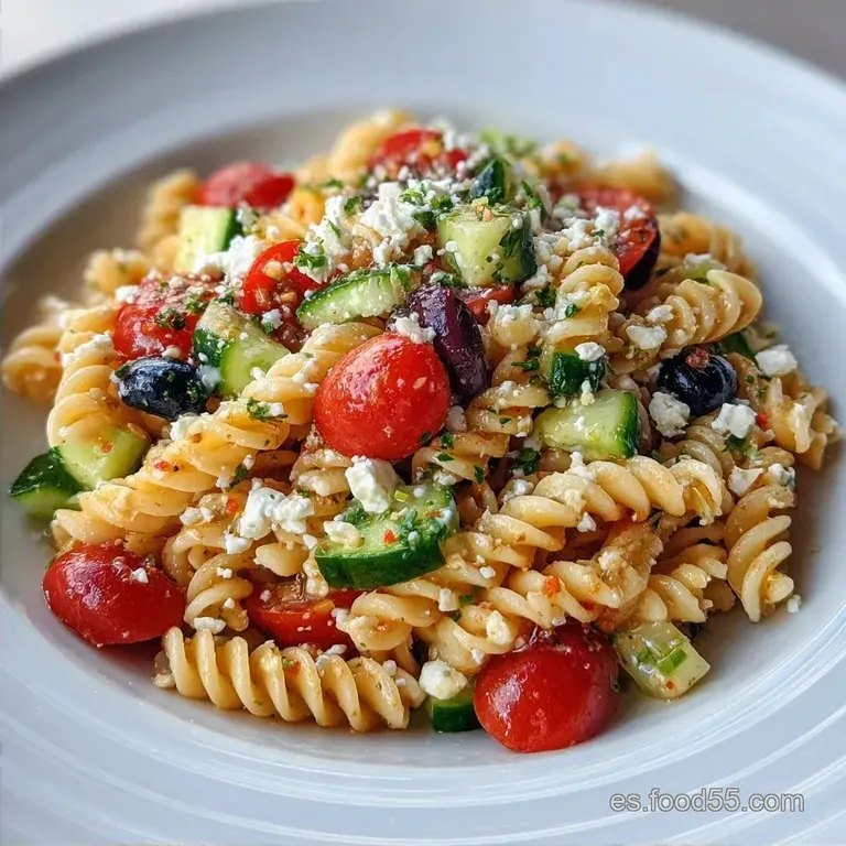 Ensalada de Pasta R&uacute;stica: Fresca y Cremosa