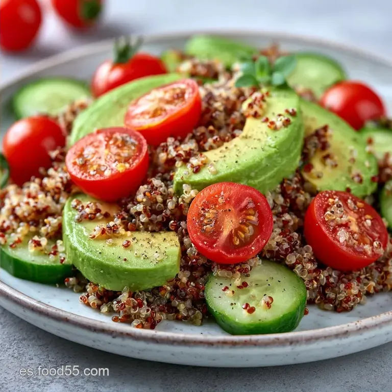 Ensalada de Quinoa y Aguacate Express