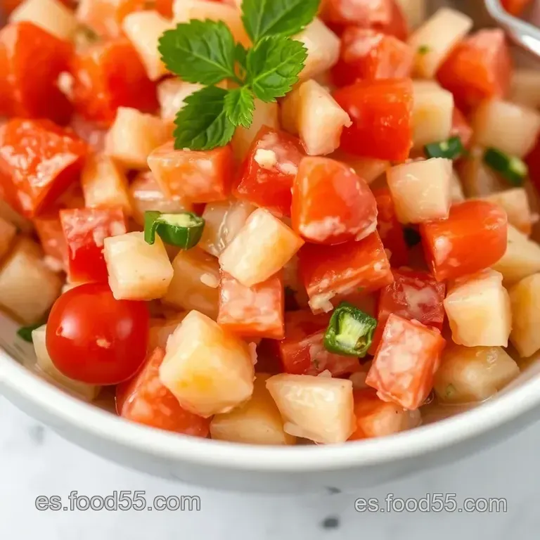 Ensalada Rusa Cl&aacute;sica: &iexcl;Un Bocado De Tradici&oacute;n Y Sabor! presentation