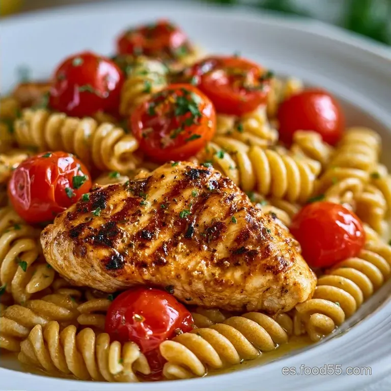 Ensalada Saludable de Pasta con Pollo Integral
