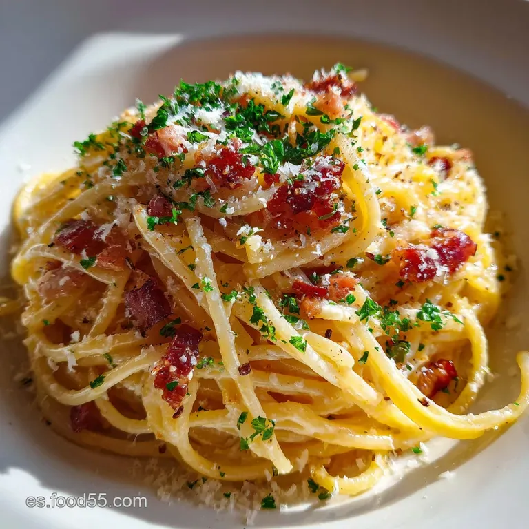 Espaguetis a la Carbonara: Receta Italiana Aut&eacute;ntica