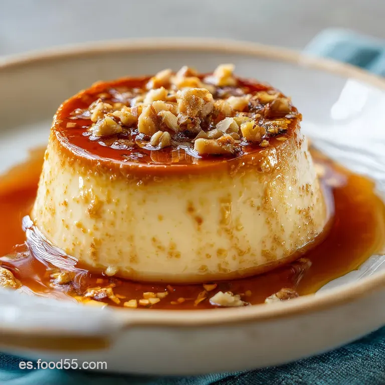 Flan de Turr&oacute;n: Cremoso y Aterciopelado