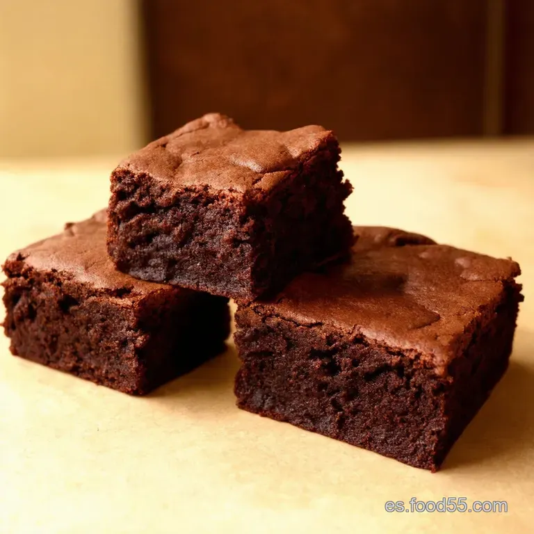 Fudgy Chocolate Brownies Un Cl&aacute;sico Con Un Toque M&aacute;gico presentation