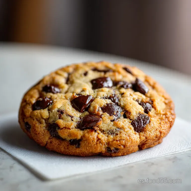 Stack of crisp chocolate chip cookies with melted chocolate, drizzled caramel, and a dusting of sea salt. Delectable and r...