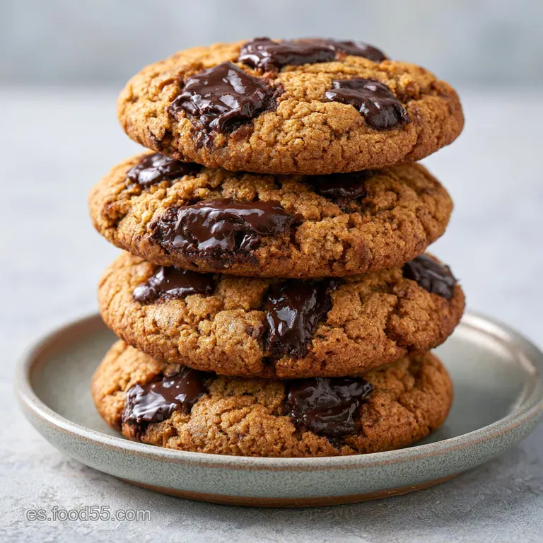 Galletas de Chocolate Caseras: Centro Fundente