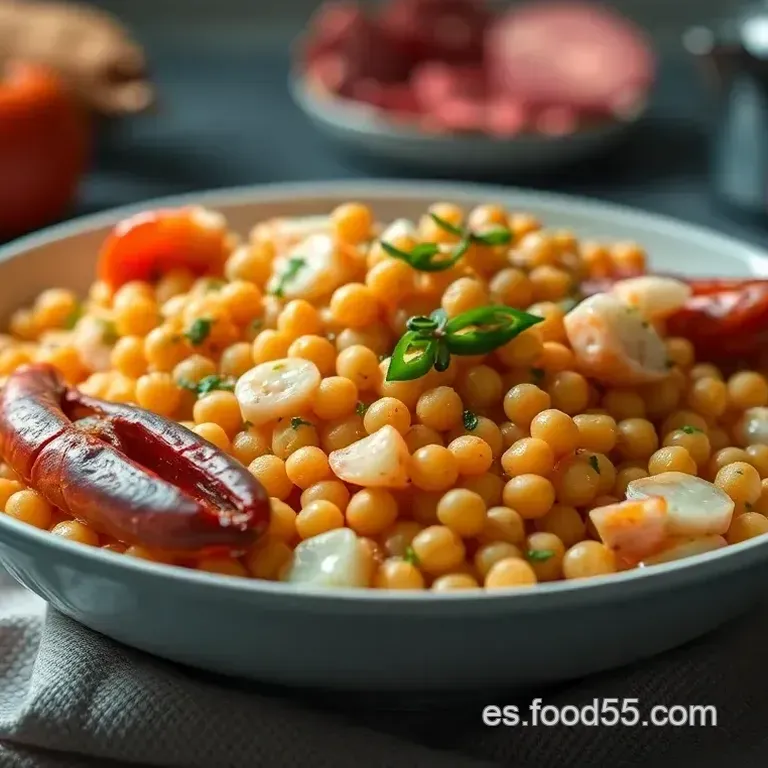 Garbanzos con Langostinos: Un Abrazo Marino