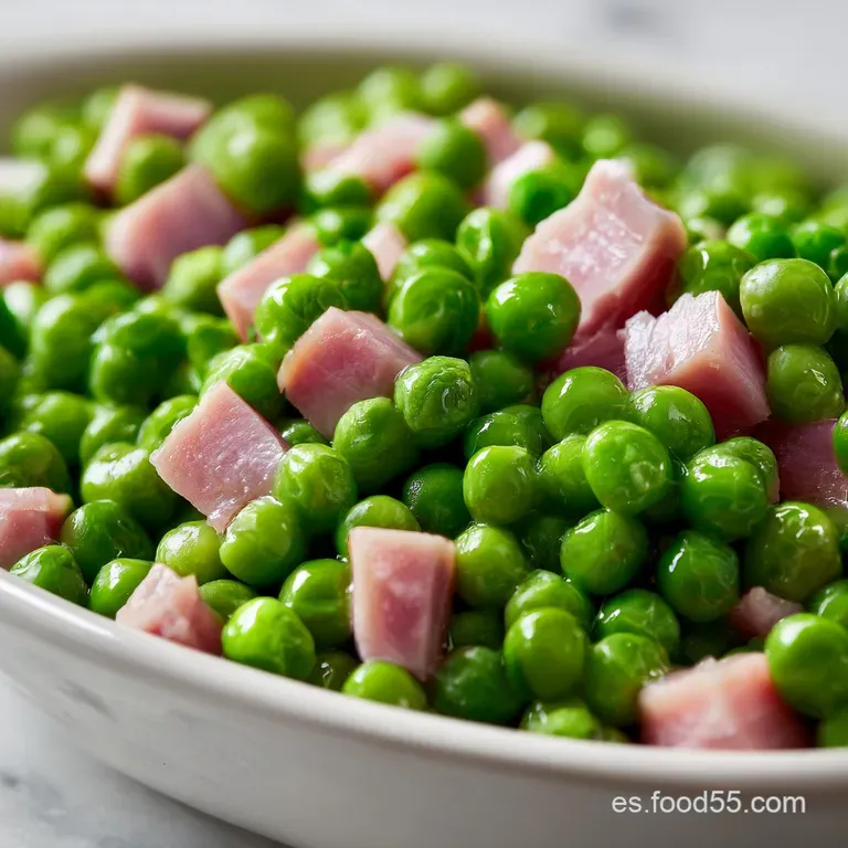 Guisantes con Jam&oacute;n: Receta Casera