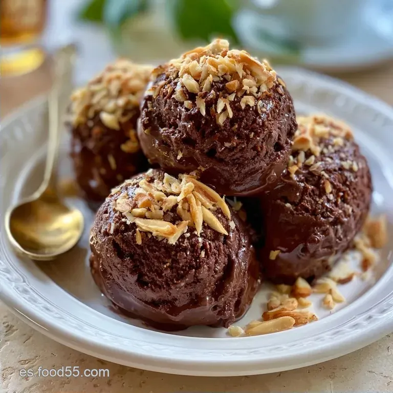 Helado Chocolate Almendras: Saludable y Cremoso