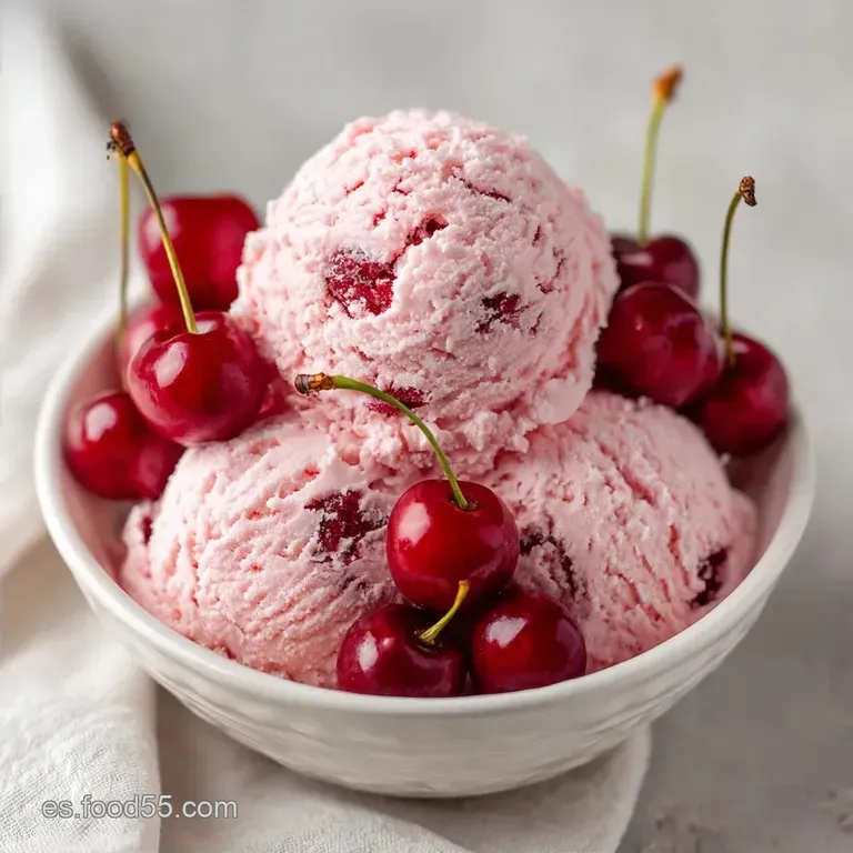 Helado de Cereza: Ultra Cremoso y Sin Cristales