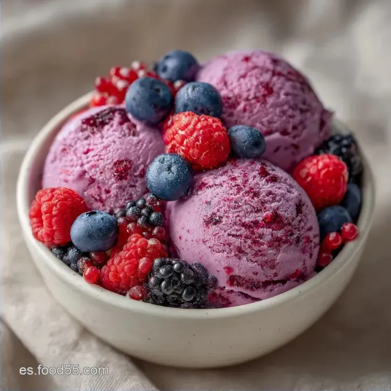 Helado de Frutos Rojos: Saludable y Aterciopelado