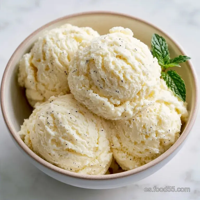Helado de Vainilla Casero: Textura Sedosa